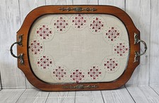 Vintage Dark Wood Serving