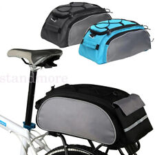 Bike Pannier Bag Bicycle Rear Back Seat Carrier Bag Basket Rack Rain Cover UK