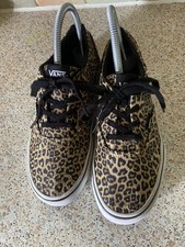 Girls Leopard Print Vans Off