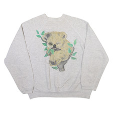 SWEET APPAREL Koala Womens Sweatshirt Grey 2XL