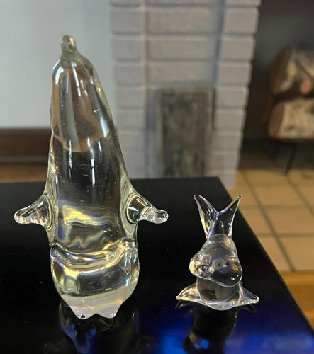 Vintage clear art glass - clear,