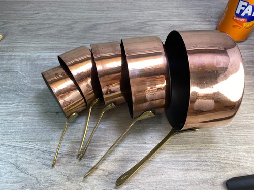 Vintage set copper brass - vintage,