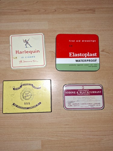Vintage tin boxes collectible - vintage,