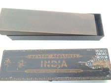 VINTAGE NORTON INDIA OILSTONE MEDIUM MB8 IN ORIGINAL BOX.    MADE IN ENGLAND