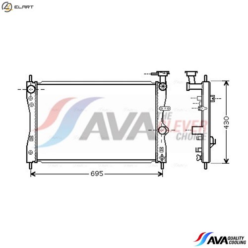Radiator engine cooling - radiator,