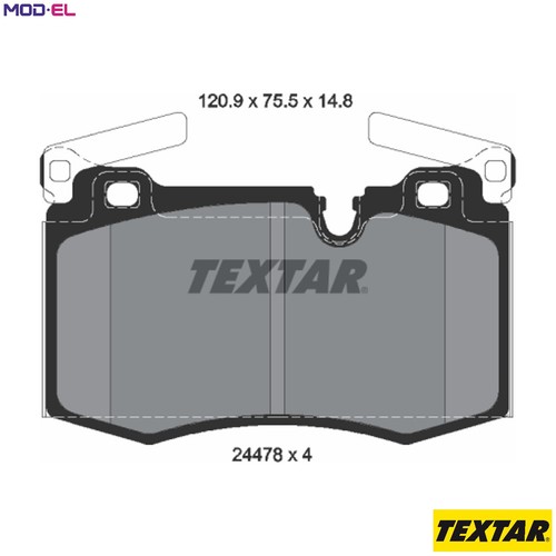 Brake pad set disc - pad,