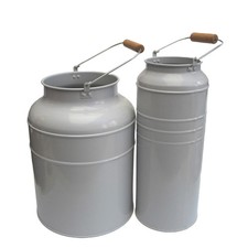 Milk Can Style Vases, IKEA Socker Range X 2