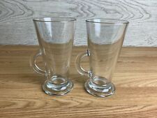 2 Clear Glass Latte Mugs Double Wall Heat Resistant Coffee Cups Cappuccino