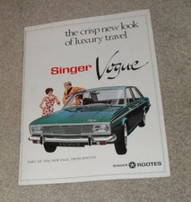 Singer Vogue Brochure