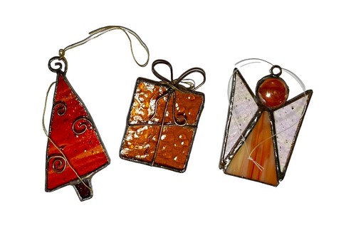 Set stained glass xmas - set,
