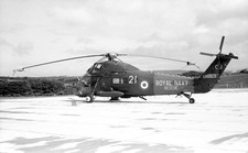 771 Sqn, Westland Wessex HU.5, XT761 '521/CU', c1981 - Original B&W neg