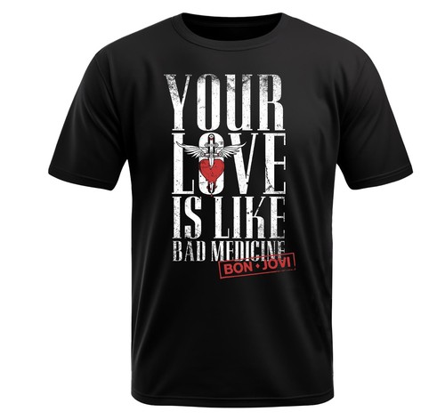 Bon jovi black shirt - jovi,