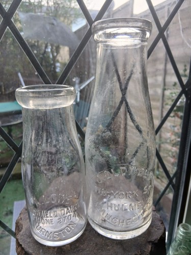 Rare old milk bottles - 2,