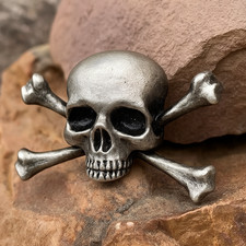 Gothic Skull Crossbones Emblem