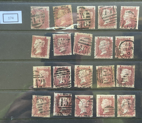 Sg43 sg44 penny red - sg43/sg44.,