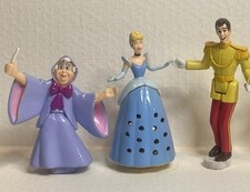CINDERELLA MAGICAL MUSICAL CASTLE FIGURES Disney Playset Prince Fairy Godmother