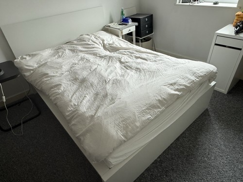 Ikea malm double - ikea, bed