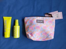 FCUK Everyday Essentials : EXHALE Body Wash, Body Mist & washbagag gift set