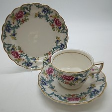 Royal Doulton Majestic Collection Booths Floradora Fine China Trio