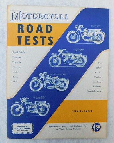 Vintage 1952 motorcycle test - vintage,