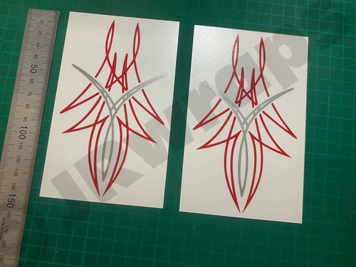 Pinstripe stickers decals - (x2),