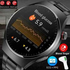 UK 2025 New Medical Grade Smart Watch Blood Pressure Oxygen Heart Rate Bluetooth
