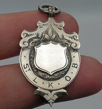 Sterling Silver Fob Medal