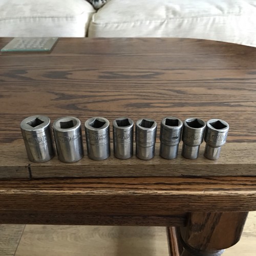 Gordon tools sockets to - 8, 7/8"