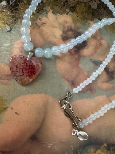 Dragons vein heart pendant - heart,
