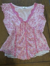 Vintage Y2K BAY Pink Mesh and