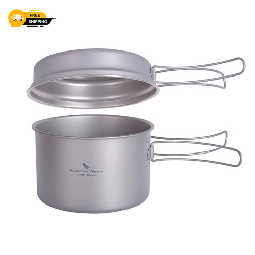 Titanium pot pan set - pot, with
