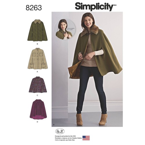 Simplicity 8263 capes - 8263, &