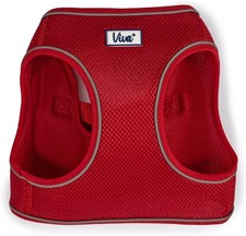 Other Viva Nylon Step In Comfort Mesh Harness Red Large, Clear