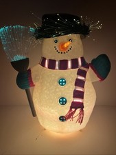 Vintage Fiber Optic Snowman