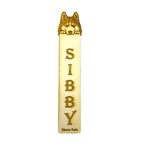 Bookmark siberian husky - bookmark,
