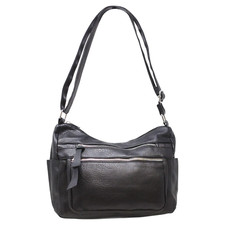 Women Multi Pocket Double Zip Shoulder Bag Ladies Stylish Travel Handbag YGC-948