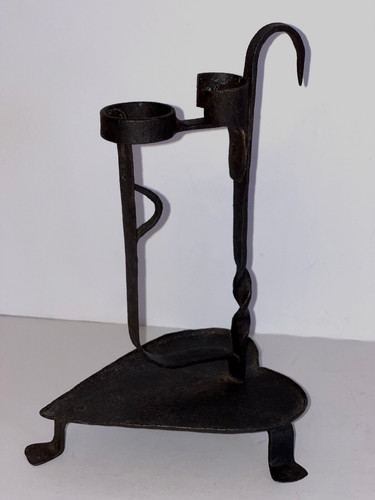 Early wrought iron - iron, rushlight