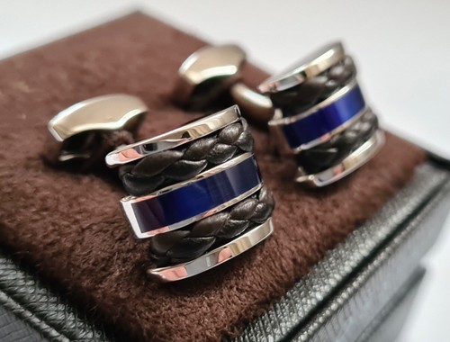 Tateossian shaped cufflinks - d-shaped,