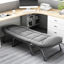 Single Foldable Folding Bed & Mattress Guest Bed Heavy Duty Portable Large Bed