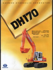 DAEWOO "DH170" Tracked Hydraulic Excavator Brochure 
