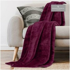  Faux Fur Fleece Throw Soft