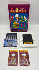  Intellivision Burger Time game with Box, Manual and Overlays - good condition
