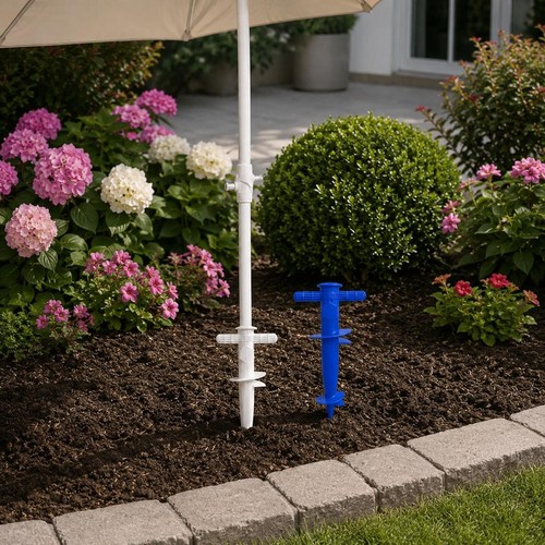 Adjustable beach umbrella base - beach,