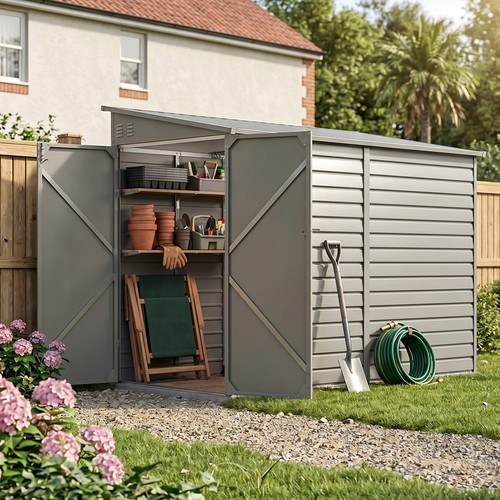 9ft outdoor storage shed - x,