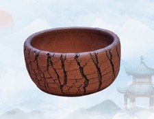 Handmade Crackle Bonsai Pot