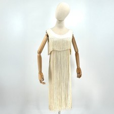 Vintage 60s Cream Fringe