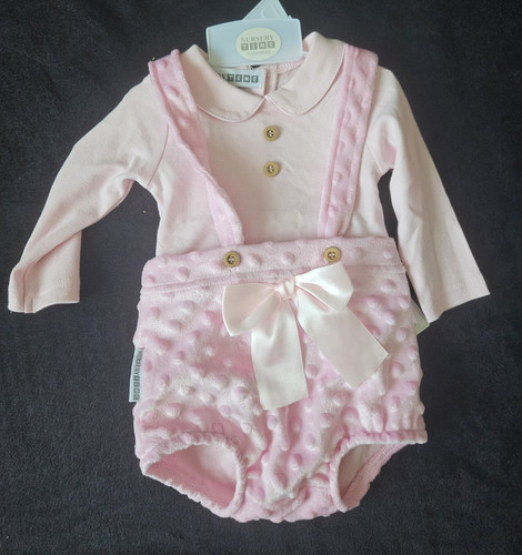 Nursery time pink velour - pink,