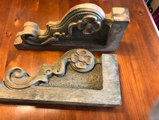 Antique PAIR Corbels Hand