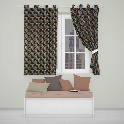 Blackout eyelet curtains - eyelet,