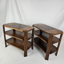 Mid-Century End Table Pair Art